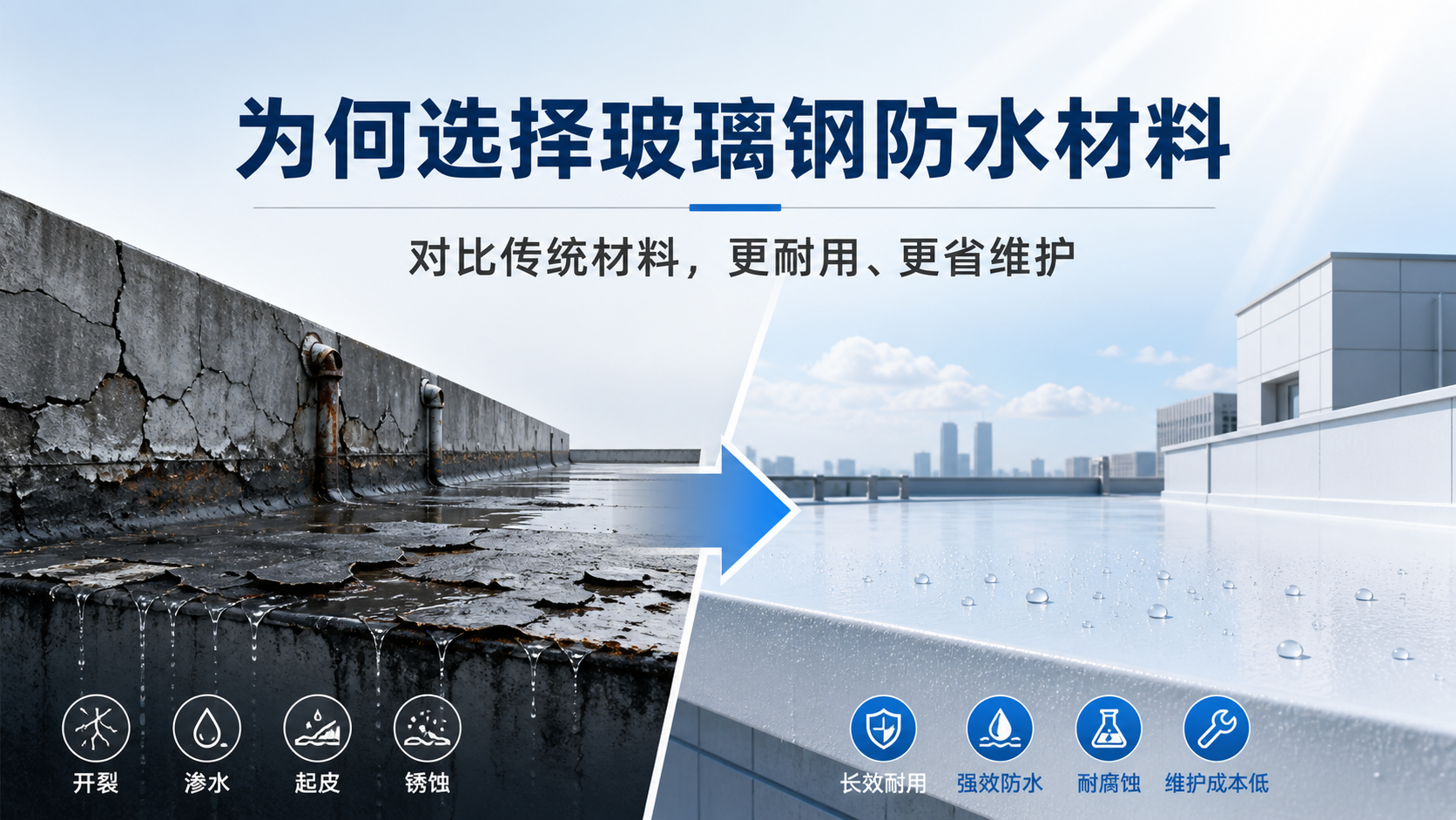 在怀化，为何选择玻璃钢防水材料而非传统材料