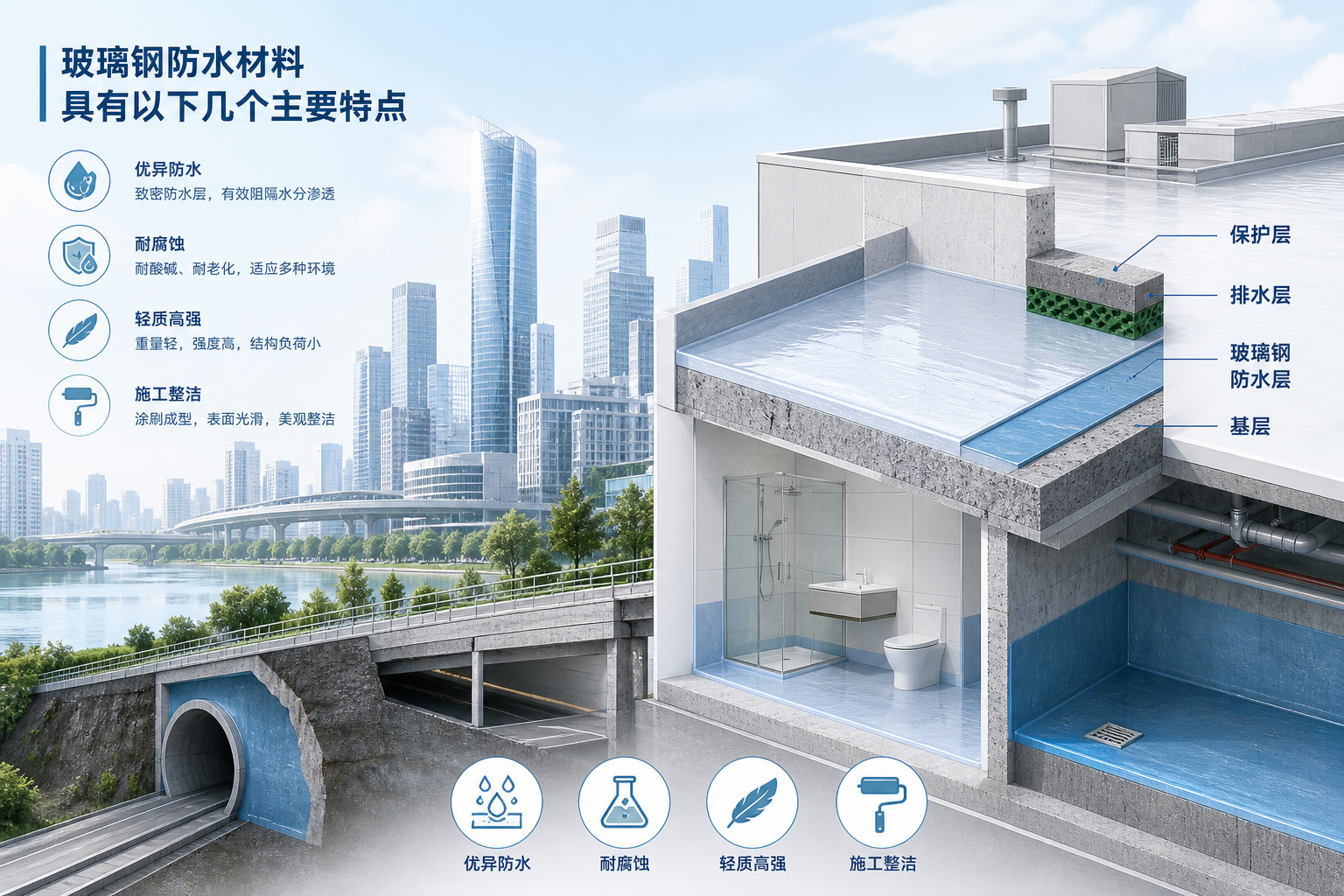 2023年玻璃钢防水材料市场趋势分析,关注 怀化 发展
